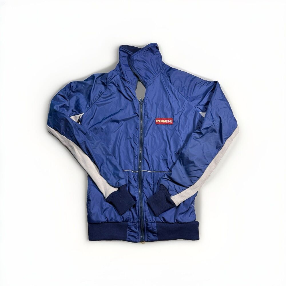 Vintage‎ 80s 90s Plumline Biking Jacket Back Pockets S